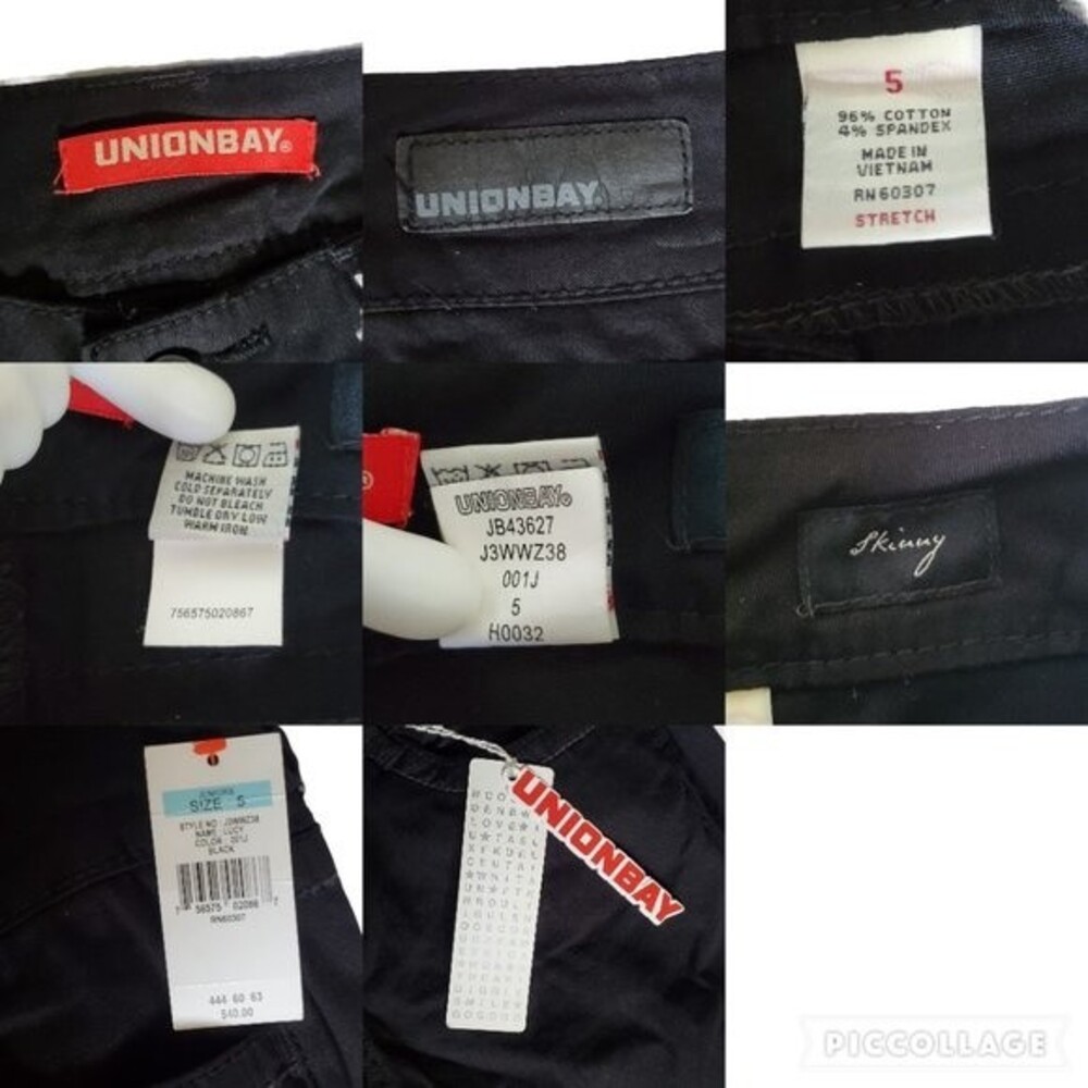 Union Bay Lucy black skinny jeans sz 5 - Picture 11 of 11
